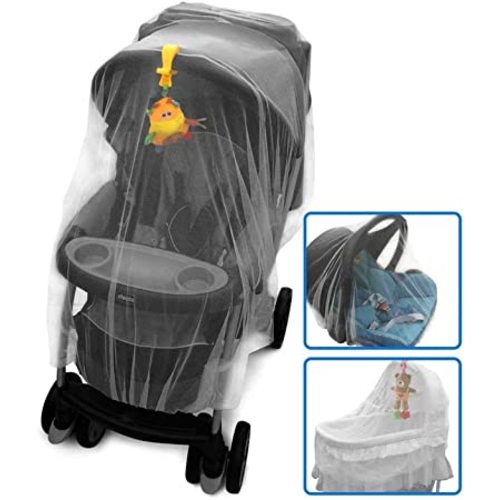 Mosquito Net for Stroller, Crib, Pack n Play, Play Yard, Bassinet, Playpen | Mosquiteros para Cunas De Bebes | Stretchy, Durable and Breathable | Machine Washable (White)