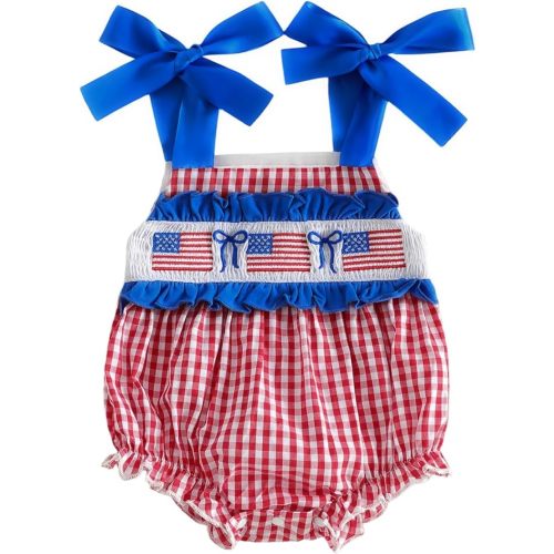 Baby Girl Summer Clothes Floral Smocked Romper Dress Cotton Linen Tie Ruffle Tutu Dresses Infant Newborn Clothes