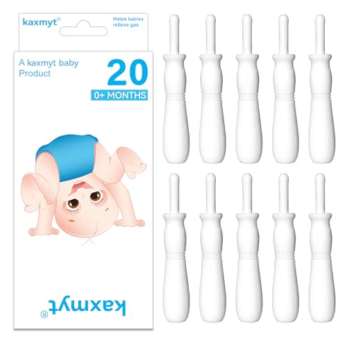 Gas and Colic Reliever for Babies, Effective Instant Constipation Relief for Babies, Natural Solution for Baby Colic and Gas Relief (20 Count, White)