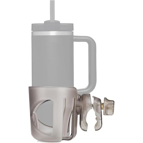 New Stroller Cup Holder for Stanley Quencher H2.0 (30 & 40 Oz. Models), Also Compatible with Stanley IceFlow (20 & 30 Oz. Models) - Transparent