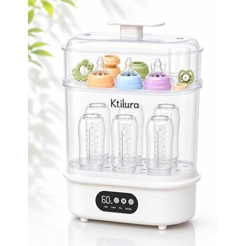 4-in-1 Baby Bottle Sterilizer and Dryer,High-Temperature Steam Auto