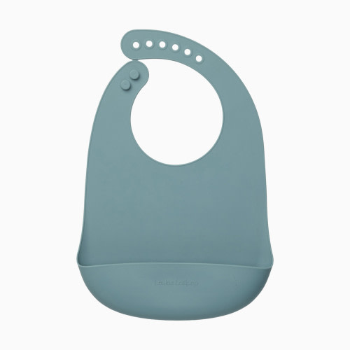 Loulou Lollipop Silicone Bib 2.0 - Slate