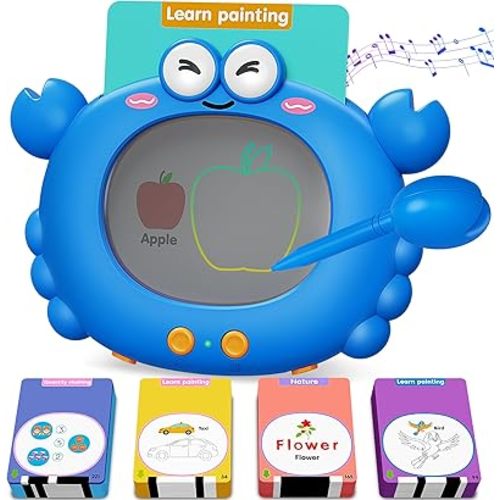 Talking Flash Cards,Kids Toddler Flash Cards with 224 Pages,Writing, Drawing,and Math,Autism Sensory Toys,Speech Therapy Toys,Learning Educational Toys Gifts for Age 2 3 4 5 Years Old Boys and Girls