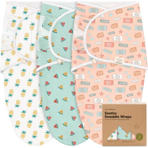 KeaBabies 3-Pack Organic Baby Swaddles for Newborns, Infant (0-6M)