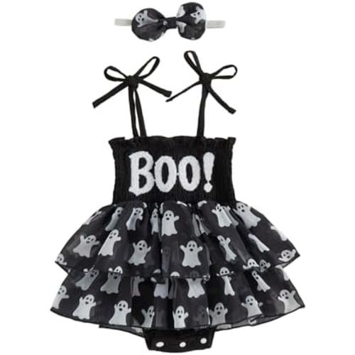 MERSARIPHY Newborn Baby Girl Summer Outfit Sleeveless Ruffle Smocked Halter Tulle Romper Dress One-piece Jumpsuit Clothes