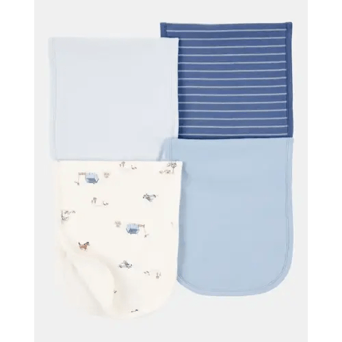 Baby 4-Pack Burp Cloths - Blue | Carter's