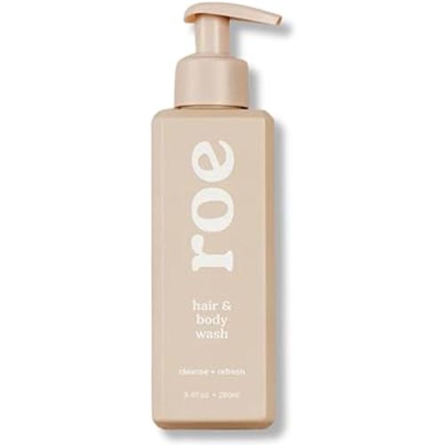 Roe Wellness- Toddler & Baby Body Wash & Shampoo Moisturizing Clean Ingredients | Suitable for Sensitive Skin, Fragrance-Free, Natural Vanilla Scent, Fresh Cleaning | 9.4 fl oz.