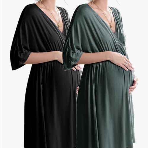 3 in 1 Labor/Delivery/Hospital Gown XXL - 2 Pack