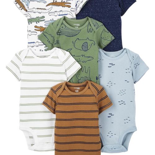 Simple Joys by Carter's Baby-Boys 6-Pack Short-Sleeve Bodysuit