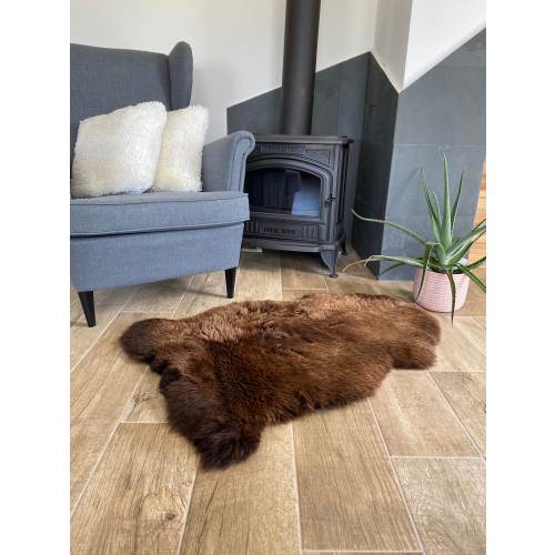 Natural Brown British Sheepskin Eco Tanned Size Up to 130cm+!