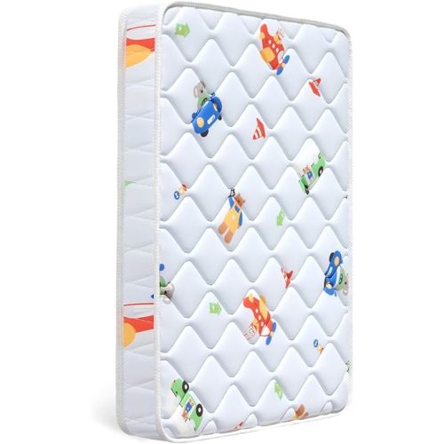 Letmxiu Premium Baby Mattress for Crib and Toddler Bed, 100% Knitted Fabric, Premium Fleece Surface-Hypoallergenic, Soft Breathable, 5" Thick-Firm and Optimal Support, Non-Toxic Crib Mattress