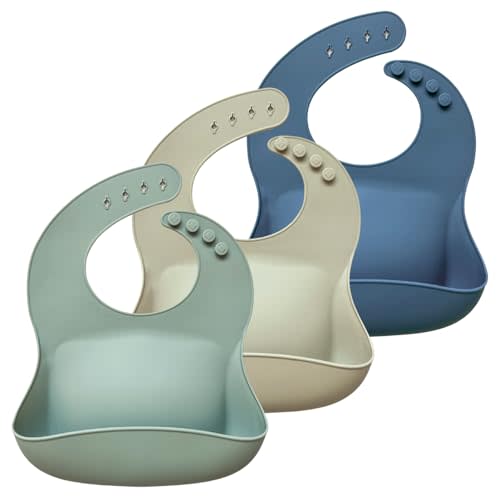 Hippypotamus Silicone Baby Bibs - Soft Waterproof Bibs for Babies & Toddlers