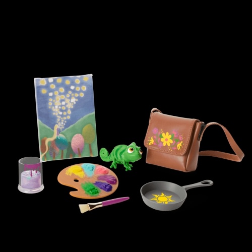 American Girl® Disney Princess Rapunzel Painting Accessories & Pascal for 18-inch Dolls