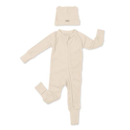 Zip Fit & Beanie Set Linen