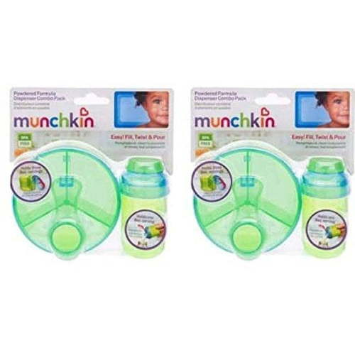 Munchkin Powdered Formula Dispenser Combo Pack, Colors May Vary - 2 Sets