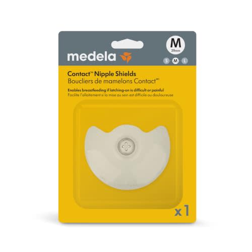 Medela Contact Nipple Shield for Breastfeeding | Medium Size (20mm) | 1Ct