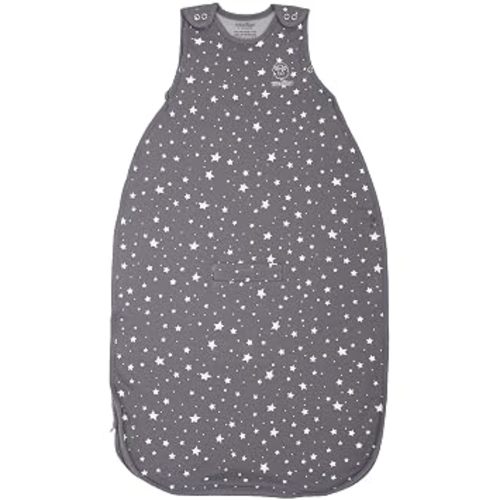 2-24 month Woolino 4 Season Ultimate Baby Sleep Sack – Merino Wool Baby Sleep Bag, Organic Cotton, Temperature Regulating Wearable Blanket, Adjustable Sleep Sack, All Season - Star Gray