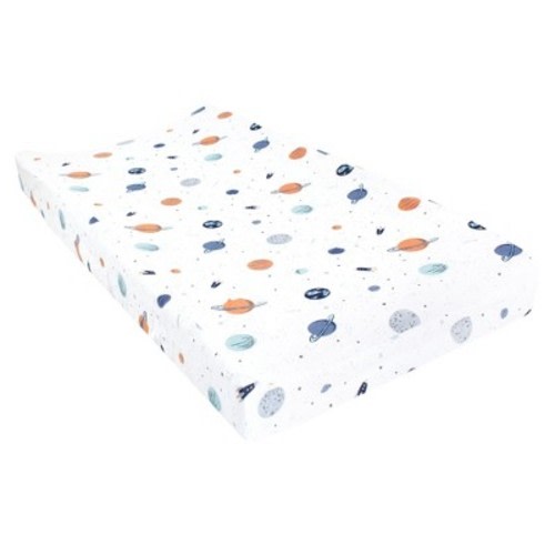 Hudson Baby Infant Boy Changing Pad Cover, Space, One Size