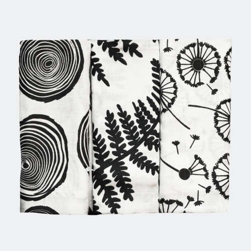 Sensory Muslins (3-Pack) - Plant (for 0-4 months)