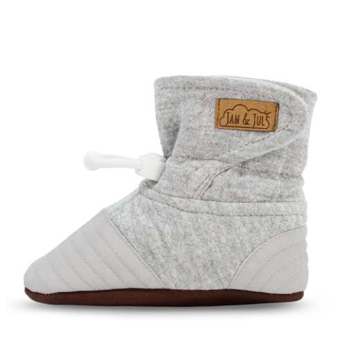Baby Stay-Put Lite Booties | Pebble Grey
