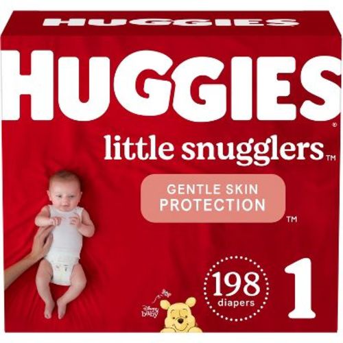 Huggies Little Snugglers Diapers Giant Pack - Size Newborn (128ct)