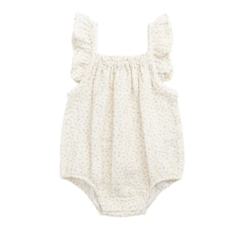 Organic Cotton Muslin Tiana Playsuit - Pippa Pink