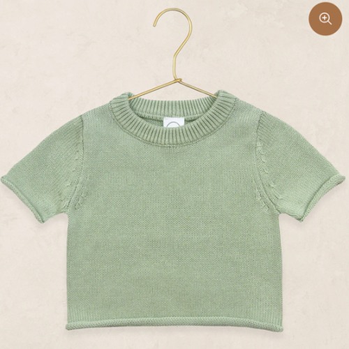 Knit Short Sleeve Tee - Sage