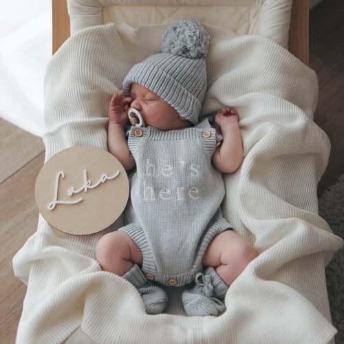 He's Here Singlet Romper Bundle -Pre-Order – Blossom and Pear