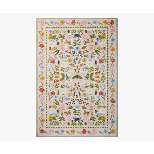 Canopy Curio Cream Printed Rug | Rifle Paper Co.