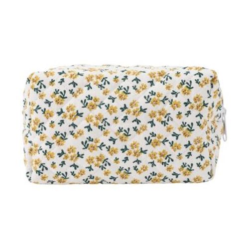 Unique Bargains Women Portable Little Flower Pattern Makeup Bag 1 Pc