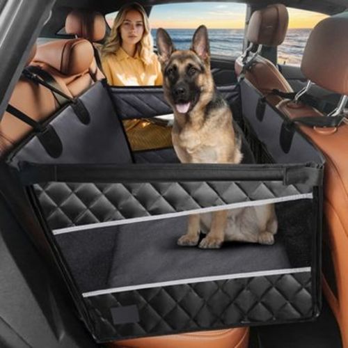 JOEJOY Dog Car Seat for Large Dogs, Car Booster Seat for Pet Travel with Waterproof Pad, Seat Dog Hammock
