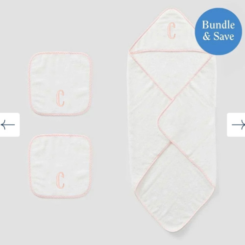 Baby Shower Towel Bundle | Weezie Towels Color: Light Pink Gingham