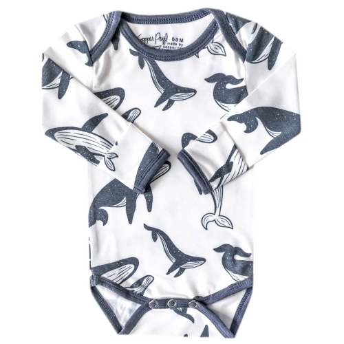 0-3 month - Long Sleeve Bodysuit - Cove