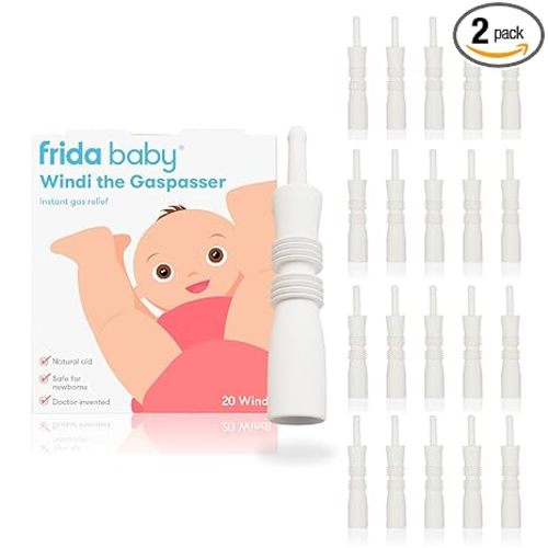 Frida Baby Windi Gas Passer, Baby Gas Relief, Made in USA, 100% Natural, Safe & Effective Instant Relief for Babies & Infants, 20ct
