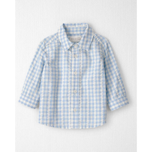 Baby Boy Seersucker Button-Front Shirt Made with Organic Cotton - Little Planet | Carter's