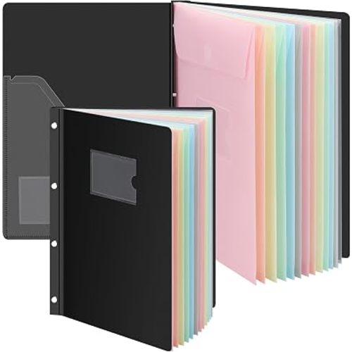 Uquelic Important Document Organizer 14-Pocket File Folder for Letter Size