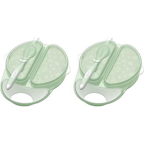 Dr. Brown's Travel Fresh Bowl and Spoon, 2-Pack, Turquoise