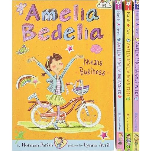 Amelia Bedelia Chapter Book 4-Book Box Set: Books 1-4 Paperback – Sticker Book, September 2, 2014