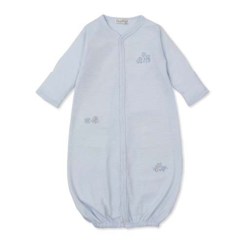 Forest Fanfare Blue Stripe Convertible Gown