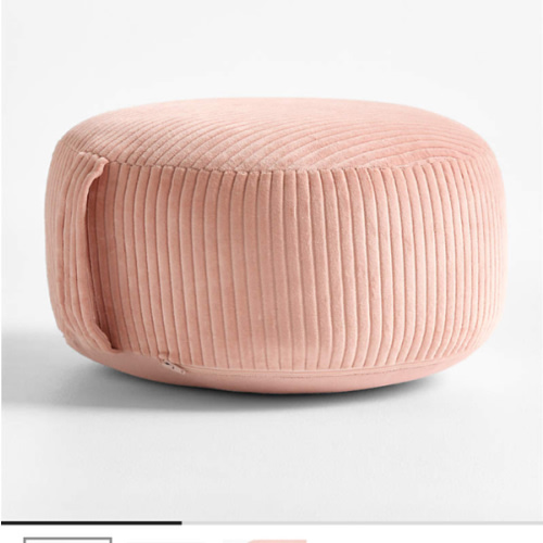 Pink Organic Cotton Velvet Corduroy Kids Floor Cushion