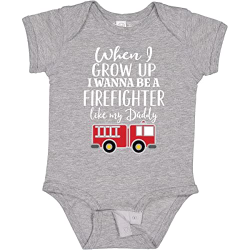 inktastic Future Firefighter Like Daddy Baby Bodysuit