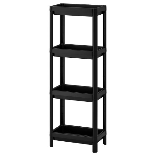 VESKEN Shelf unit - black 14 1/2x9 1/8x39 5/8 "
