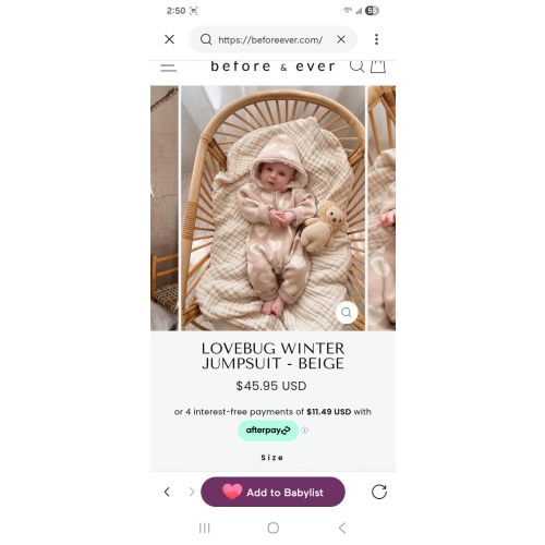 Lovebug Winter Jumpsuit - Beige