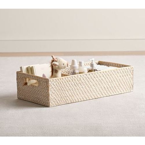 Quinn Wide Divided Storage, Whitewash