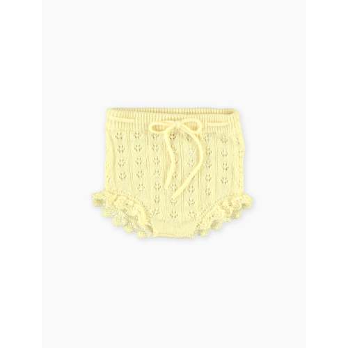Summer Bloomer in Butter Yellow Knit