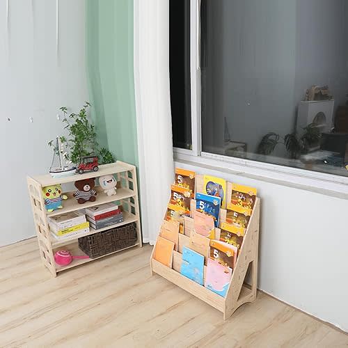 Montessori Toddler Book Shelf Organizer