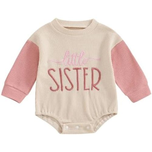 Toddler Girl Big Sister Little Sister Sweatshirt Baby Boy Big Brother Tops Shirt Sibling Fall Winter Matching Outfits