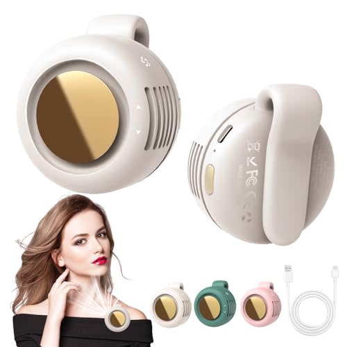 Portable Silent Mini Bladeless Fan Clip On, Small Fan Clip on for Shirt & Waist, 2025 New Adjustable 3-Speed Suspended Whirlwind Fans, For Outdoor & Travel & Office, Travel Accessories, Gift