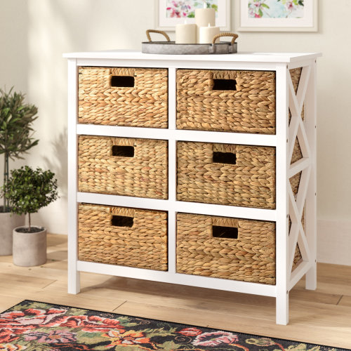 Laurel Foundry Modern Farmhouse® Moise Solid Wood 6 - Drawer Storage Cabinet & Reviews | Wayfair