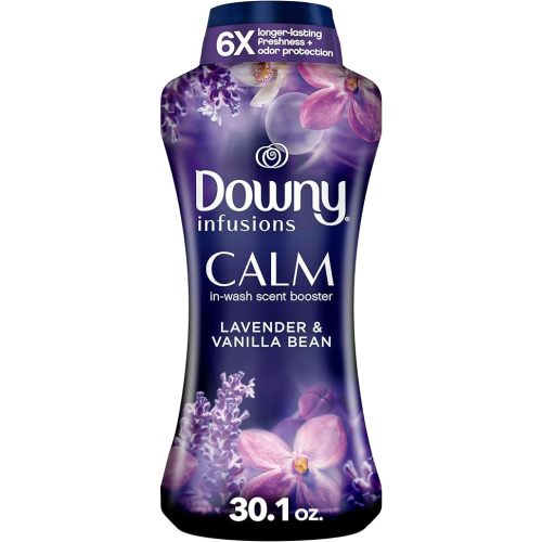 Downy Calm In-Wash Laundry Scent Booster Beads, Soothing Lavender and Vanilla Bean scent, 30.1 OZ, laundry scent beads, Long-lasting Freshness